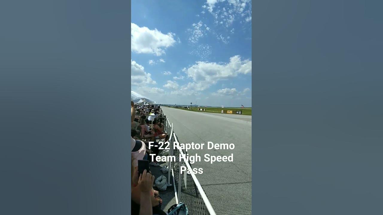 F-22 Raptor Demo Team High Speed Pass CNAS 2023 F-22 Raptor Demo Team High Speed Pass CNAS 2023