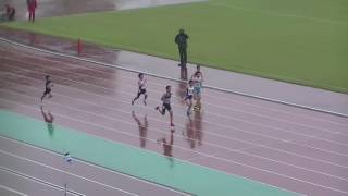 2017中部小中学選手権 中学1年男子100m1組