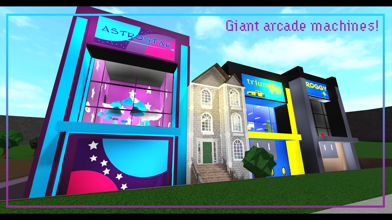 Roblox Bloxburg Giant Working Arcade Machines Speed Build Read Desc Youtube - roblox arcade machine