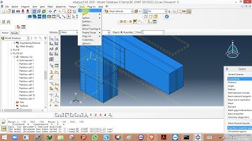 beam column Joint Simulation in ABAQUS || Design and simulation in ABAQUS