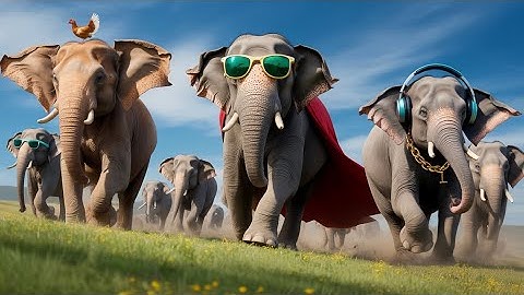 Funniest Elephant Squad On The Run 🐘😂 | Elephant Video