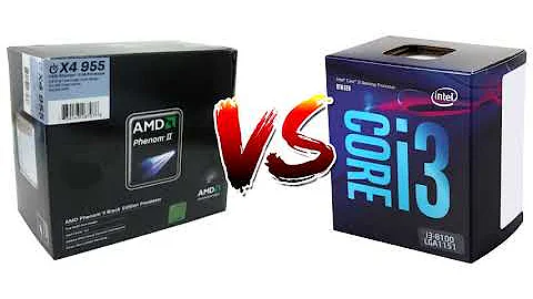 クアッドコア対決！AMD Phenom 2 X4 955 vs インテル Core i3 8100