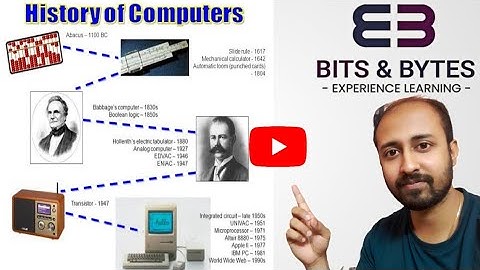 History of Computer Part-2 | Bappa Chakraborty | Bits & Bytes |