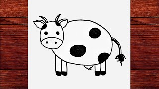 İnek Nasıl Çizilir - How To Draw a Cow [ Çizim Mektebi ]