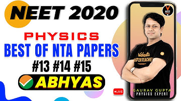 NTA Mock Test for NEET 2020 Preparation Part 5 | NEET Physics Question Practice with Abhyas App