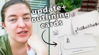 OUTLINING CARDS + Self Care Update