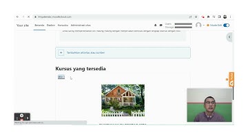 Video Tutorial Desain Kelas Daring Menggunakan LMS Moodle