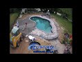 Inground custom pools  time lapse liner pool installation