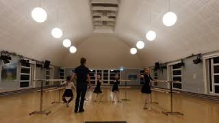 Ballet lesson in timelapse
