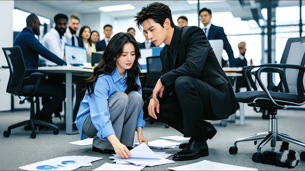 實習生為了養家打三份工，卻被主管當眾刁難羞辱！下一秒權勢滔天的總裁現身，直接將主管開除，全場震驚——她竟是總裁夫人！#反转