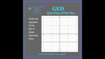 GED QOD: Equations of Lines from Graphs 8