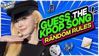 ⭐️🎲GUESS THE KPOP SONG BY THE RANDOM RULE | KPOP QUIZ - FUN KPOP GAMES 2026 screenshot 1