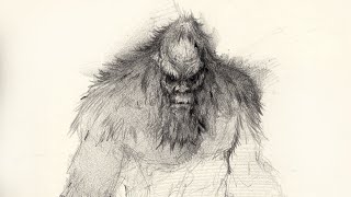 Learn how to draw the legendary creature  Bigfoot!