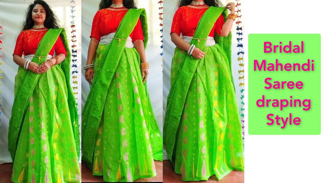 How to drape your saree in perfect lahenga stylestep by step for