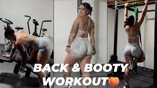 BACK/BOOTY WORKOUT & Making easy protein snacks!