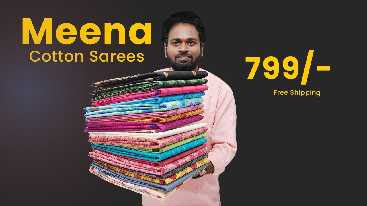 Meena Cotton Sarees 799rs free shipping | Summer Special Collections | Mana Handloom Sarees
