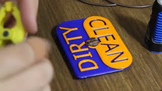 Batch Production of #3Dprinted Dishwasher Tags.