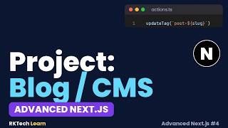 Project: Build a Blog / CMS with Markdown, Drafts & On-Demand Revalidation | Advanced Next.js #4 News