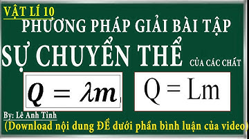 Phương pháp giải bài tập sự chuyển thể của các chất ( sự nóng chảy, sự hóa hơi)
