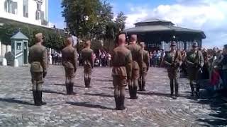 Changing of the Guard. Budapest. Hungarian Presidential Palace