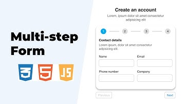 Create Multi-step Form using HTML, CSS & JavaScript | Multi-step Signup Form