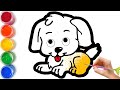 Puppy Drawing/How to Draw Puppy step by step/Рисование Щенок для детей