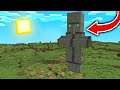 Encontramos una ESTATUA GIGANTE de un ALDEANO en una ALDEA de MINECRAFT! 😂