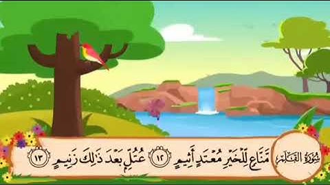 سورة القلم من ٩ إلى ١٦ مكررة