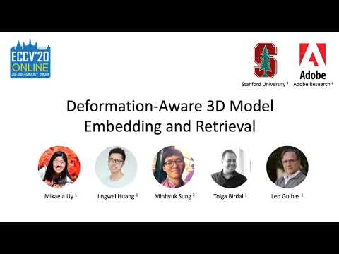 Deformation-Aware 3D Model Embedding And Retrieval (ECCV 2020 Video)