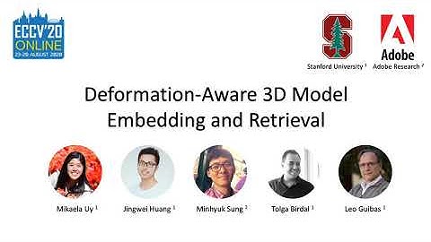 Deformation-Aware 3D Model Embedding and Retrieval (ECCV 2020 Video)