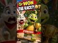 🐢 Slow Turtle Wins the Race Against Fast Rabbit! 🏆 | Never Give Up! #kidsstory #Shorts #comedy #ai