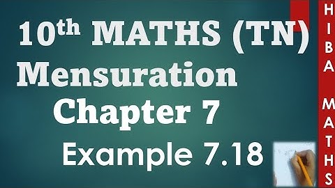 10th maths chapter 7 example 7.18 TN samacheer hiba maths