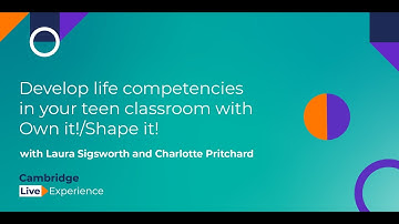 Develop life competencies in your teen classroom with Own it! & Shape it! - An EXPO session