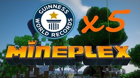Mineplex - 5 Minecraft Speedrun Official World Records