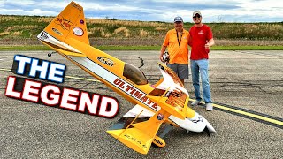 Incredible Final Flight - Mark Radcliffs 46% Giant Scale Ultimate Gas Biplane With Smoke
