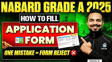 NABARD Grade A Form Fill Up 2025 | How To Fill NABARD Grade A Application Form | NABARD Registration