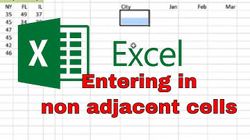 Excel Entering in non adjacent cells