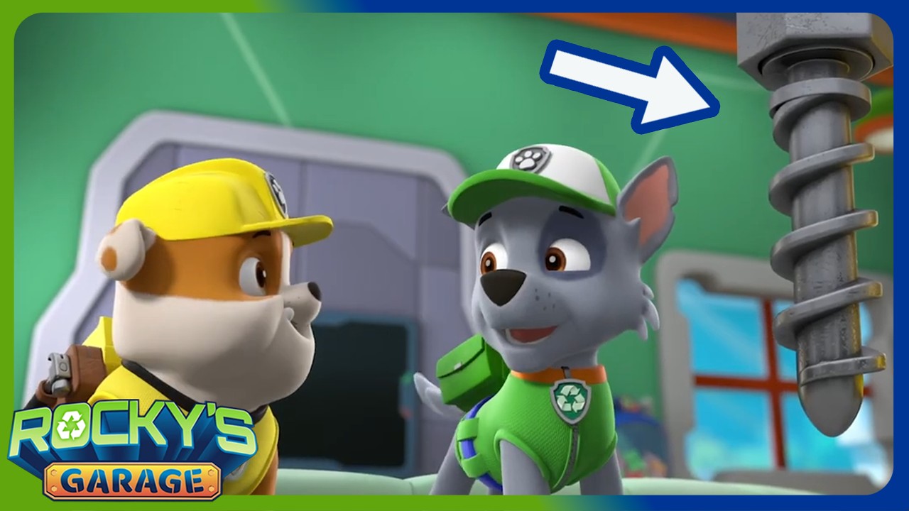 Rocky Fixes Rubble's Drill | Rocky's Garage | Rocky's Garage