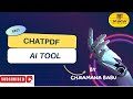 ChatPDF AI Tool (Chat with any PDF) #chatgpt #youtube #pdf #trending #new