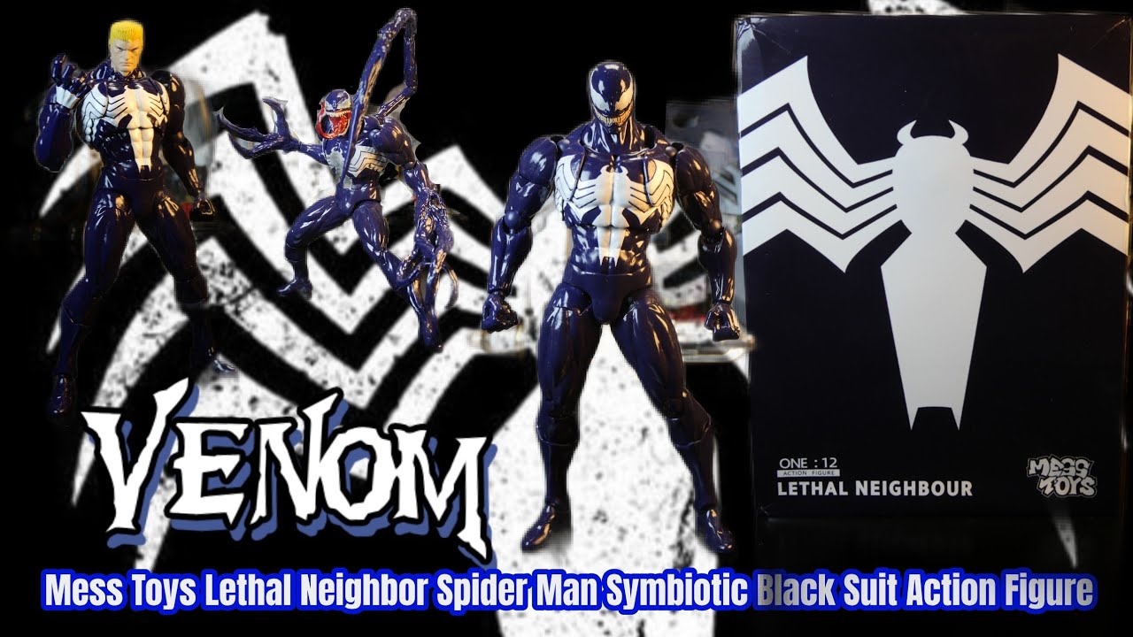 Mess Toys Venom Lethal Neighbor Spider Man Symbiotic Black Suit
