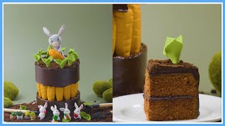 DCarrot Cake for Rabbits Top Fondant Cake So Yummy Cake