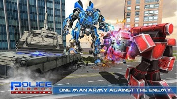 Police Air Robot Transformation Simulator (By Game Scapes Inc) Android Gameplay HD