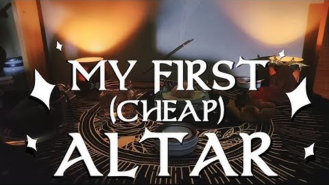 🌙 Beginner / Baby Witch tips: how to build a CHEAP ALTAR 🌙 / DIY /