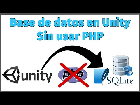 Usar SQLite en Unity (fácil y simple) sin usar php