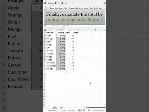 How to Calculate with Units in Excel