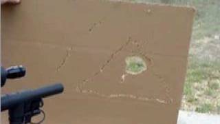 Strafer Mkii Firing .177 Steel Bbs Through Cardboard