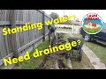 Installing drainage in my yard to channel standing water