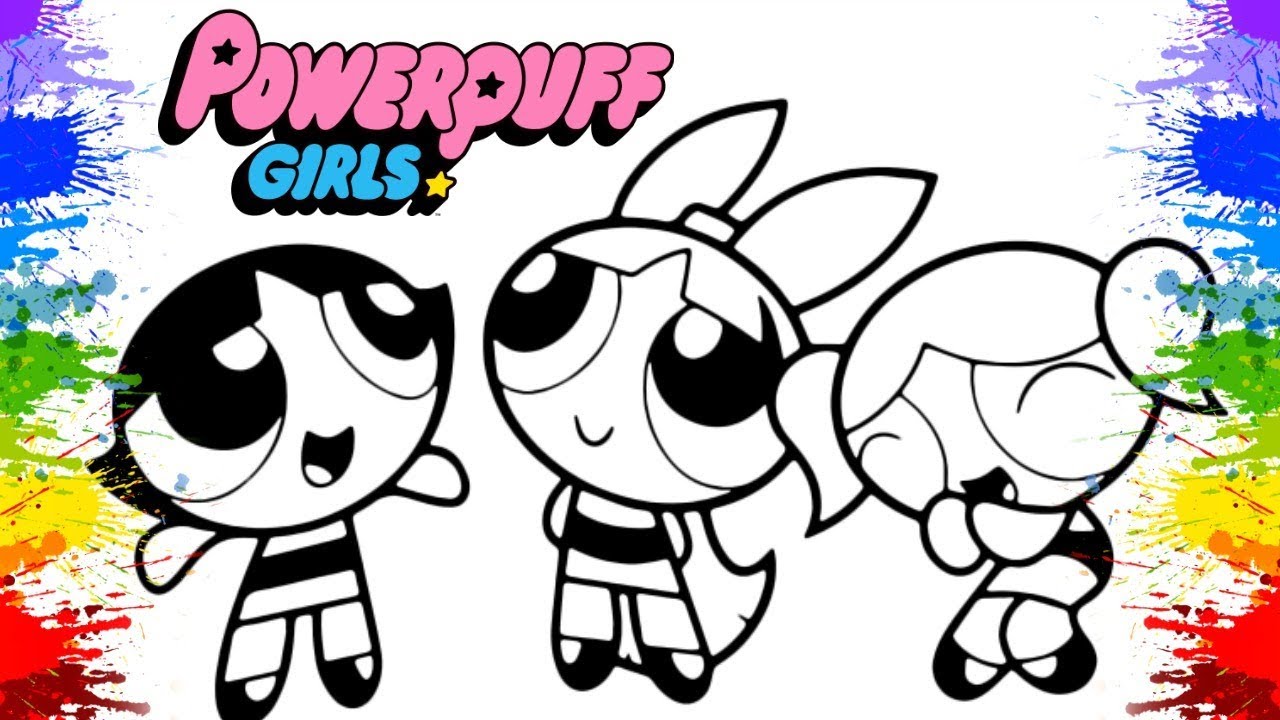 As Meninas Superpoderosas para colorir