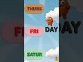Days of the Week Song With👹 Cute Monster! 📅 Learn the 7 Days FAST! Kids Short | @ABC_KidsSongs