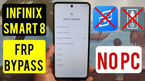 Infinix Smart 8 (X6525) Frp Bypass/Google Account Remove Without Pc Android 13 |No Activity launcher